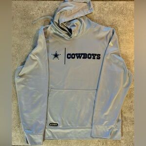 New Era Light Gray Team Hoodie Dallas COWBOYS
